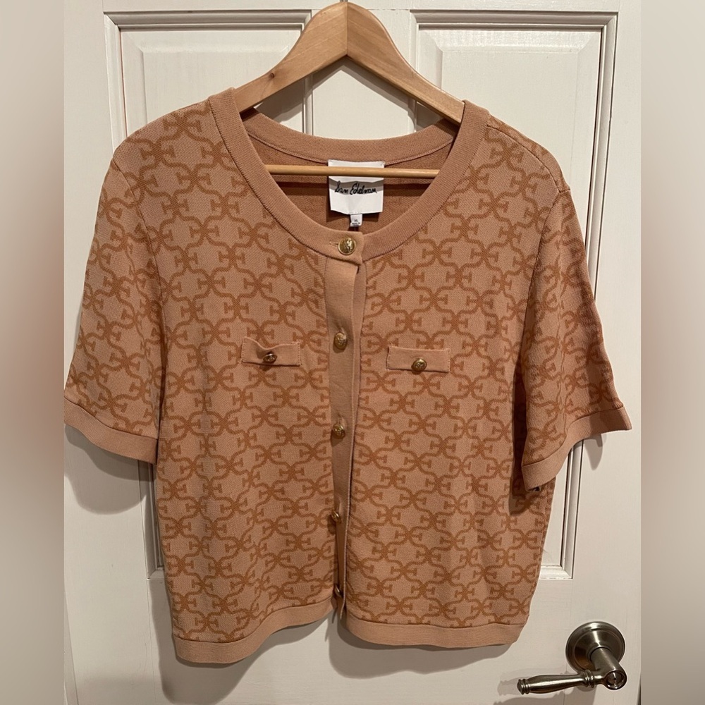 Sam Edelman Tan Cardigan with Gold Accents XL